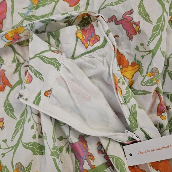 NWOT ModCloth | A-Line Vintage-Inspired Print Skirt Knee-Length Skirt | Size 14 - Picture 10 of 16